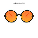 Ocean Color Lens Mirror Sunglasses Women