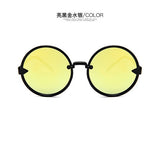 Ocean Color Lens Mirror Sunglasses Women